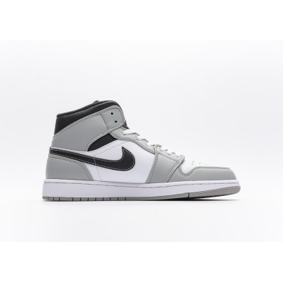 Nike Jordan AJ1 MID Buckle Broken Obsidian Black Red Forbidden to Wear White Red Middle Help Retro Basketball Shoes Soot Men and Women Same Style